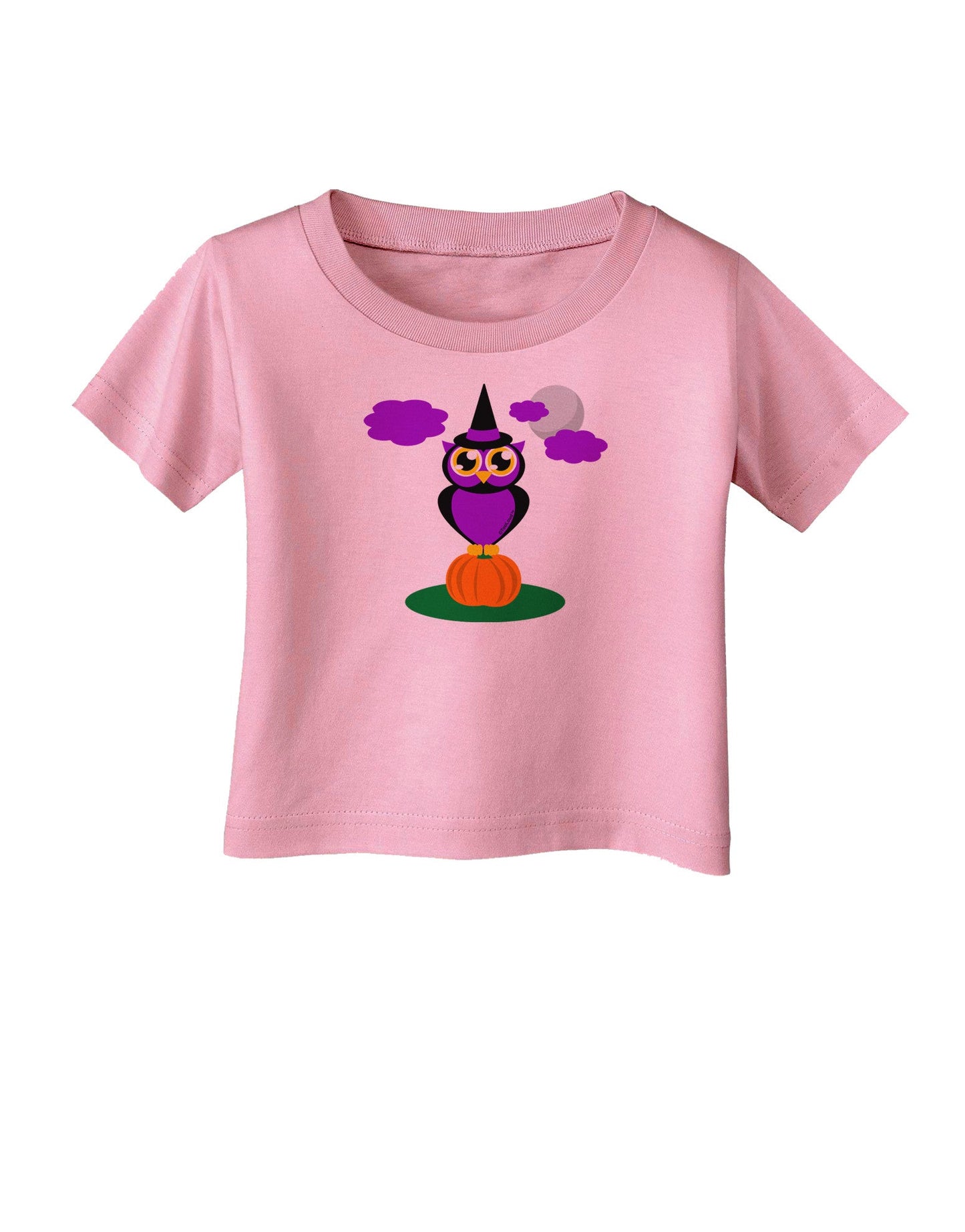 Owl Purple Infant T-Shirt-Infant T-Shirt-TooLoud-Candy-Pink-06-Months-Davson Sales