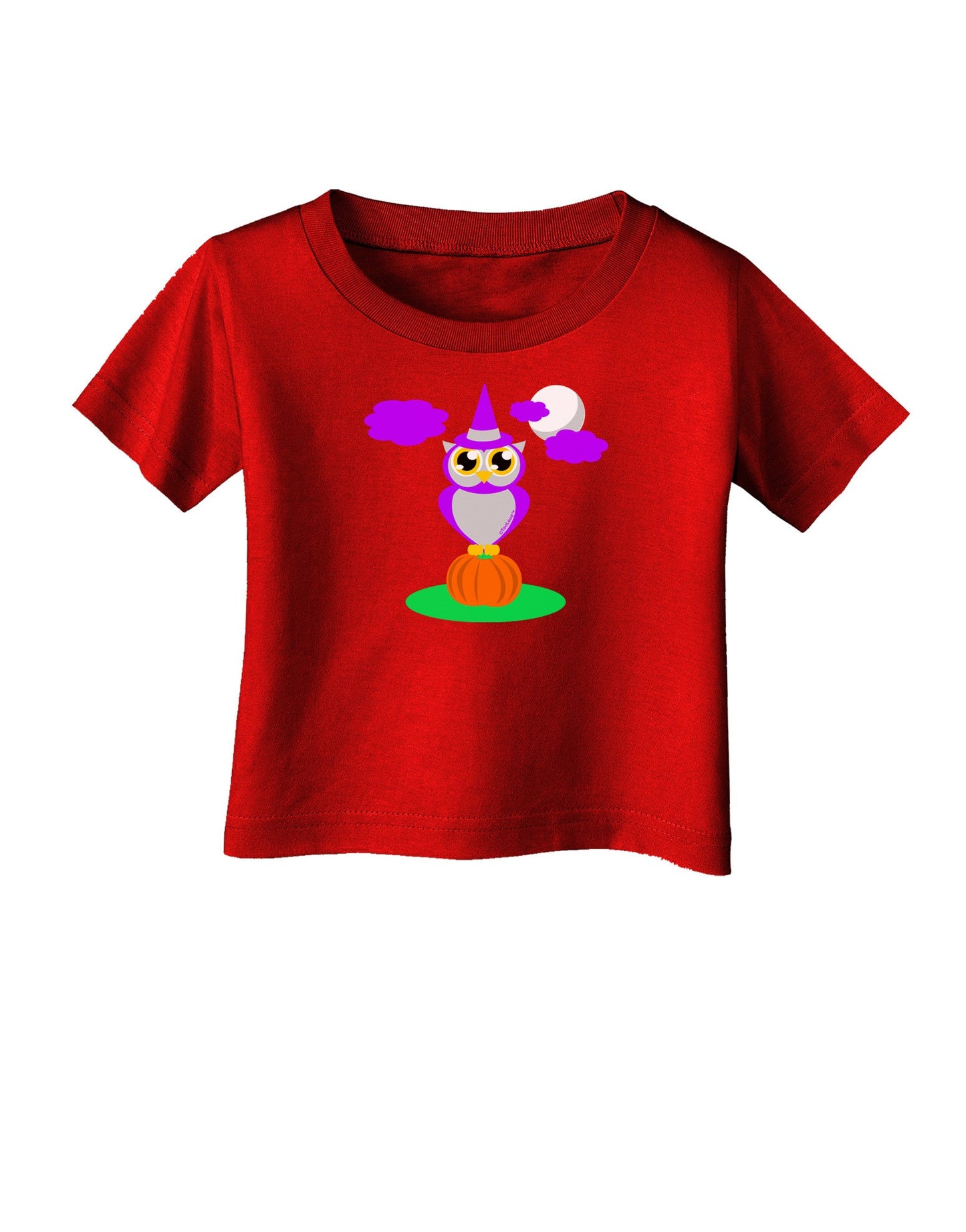 Owl Purple Infant T-Shirt Dark-Infant T-Shirt-TooLoud-Red-06-Months-Davson Sales