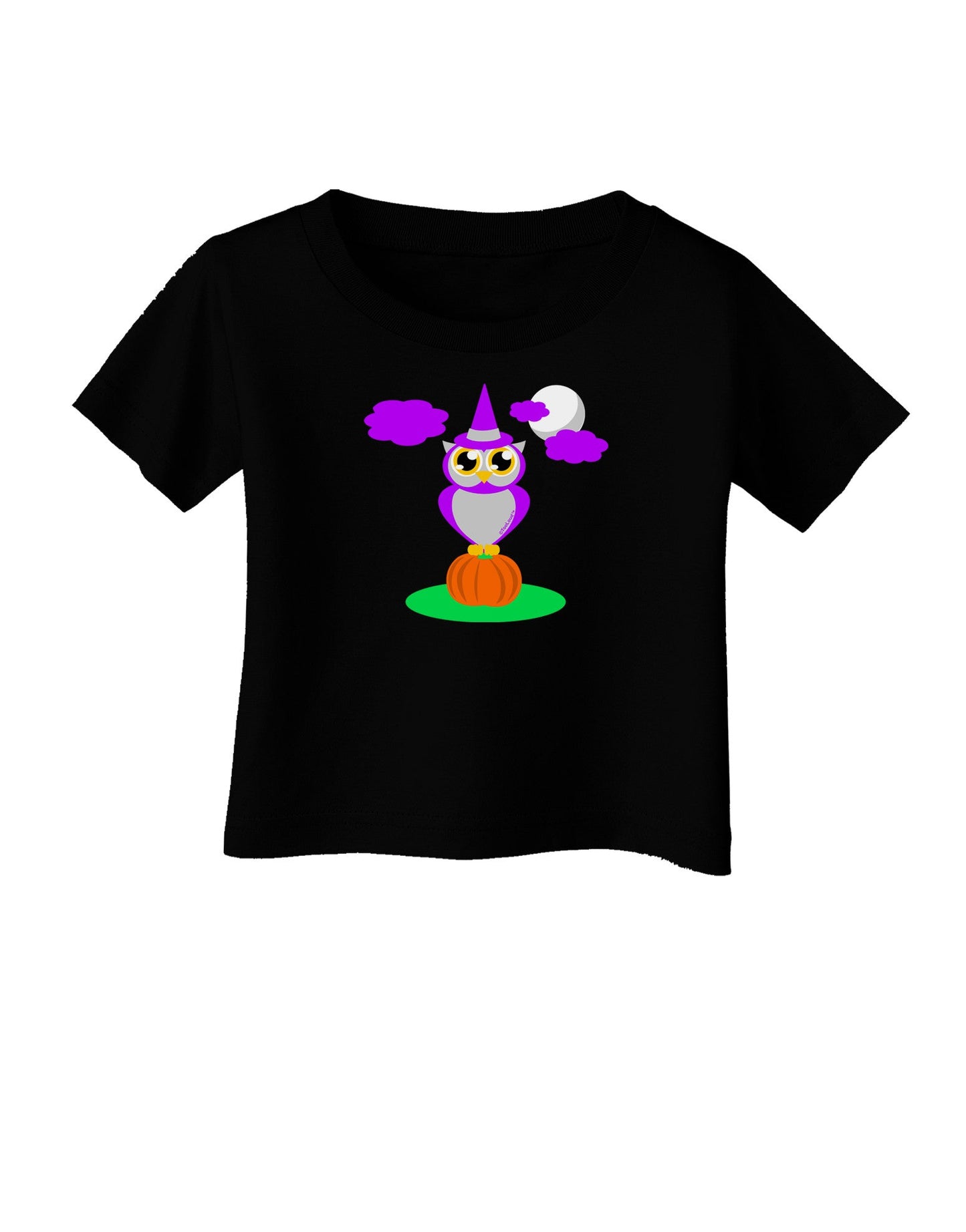 Owl Purple Infant T-Shirt Dark-Infant T-Shirt-TooLoud-Black-06-Months-Davson Sales