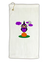 Owl Purple Micro Terry Gromet Golf Towel 16 x 25 inch-Golf Towel-TooLoud-White-Davson Sales