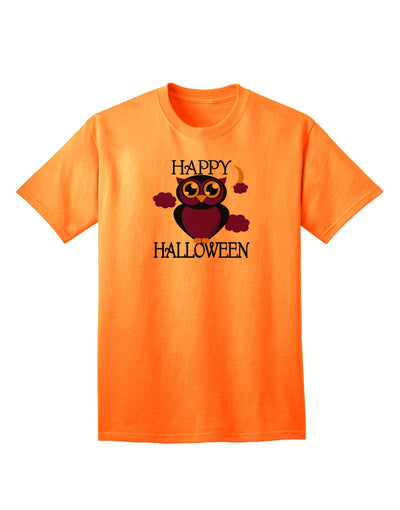 Owl Purple Text Adult T-Shirt-Mens T-Shirt-TooLoud-Neon-Orange-Small-Davson Sales