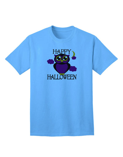 Owl Purple Text Adult T-Shirt-Mens T-Shirt-TooLoud-Aquatic-Blue-Small-Davson Sales