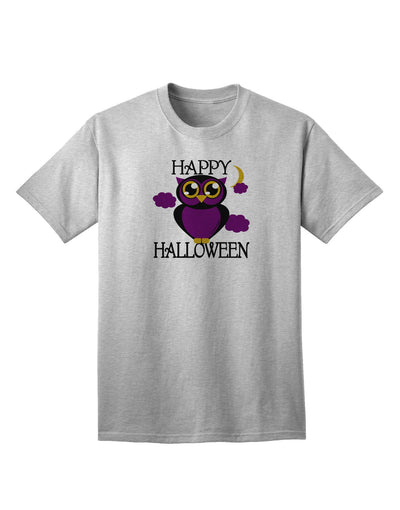 Owl Purple Text Adult T-Shirt-Mens T-Shirt-TooLoud-AshGray-Small-Davson Sales