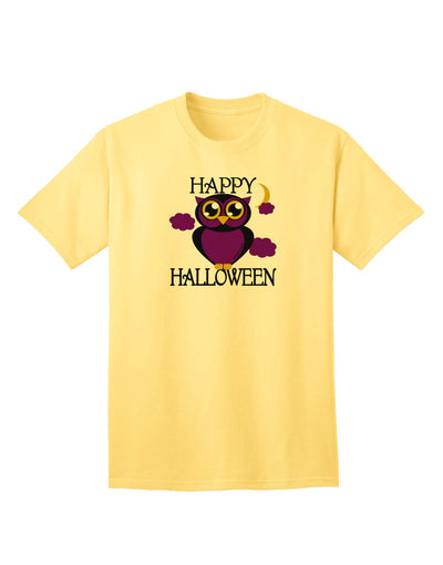 Owl Purple Text Adult T-Shirt-Mens T-Shirt-TooLoud-Yellow-Small-Davson Sales