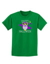 Owl Purple Text Childrens Dark T-Shirt-Childrens T-Shirt-TooLoud-Kelly-Green-X-Small-Davson Sales