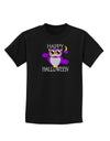 Owl Purple Text Childrens Dark T-Shirt-Childrens T-Shirt-TooLoud-Black-X-Small-Davson Sales