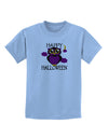 Owl Purple Text Childrens T-Shirt-Childrens T-Shirt-TooLoud-Light-Blue-X-Small-Davson Sales