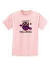 Owl Purple Text Childrens T-Shirt-Childrens T-Shirt-TooLoud-PalePink-X-Small-Davson Sales