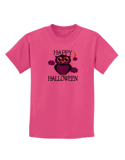 Owl Purple Text Childrens T-Shirt-Childrens T-Shirt-TooLoud-Sangria-X-Small-Davson Sales