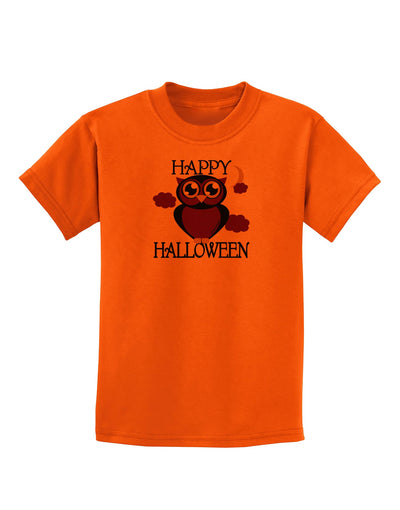 Owl Purple Text Childrens T-Shirt-Childrens T-Shirt-TooLoud-Orange-X-Small-Davson Sales