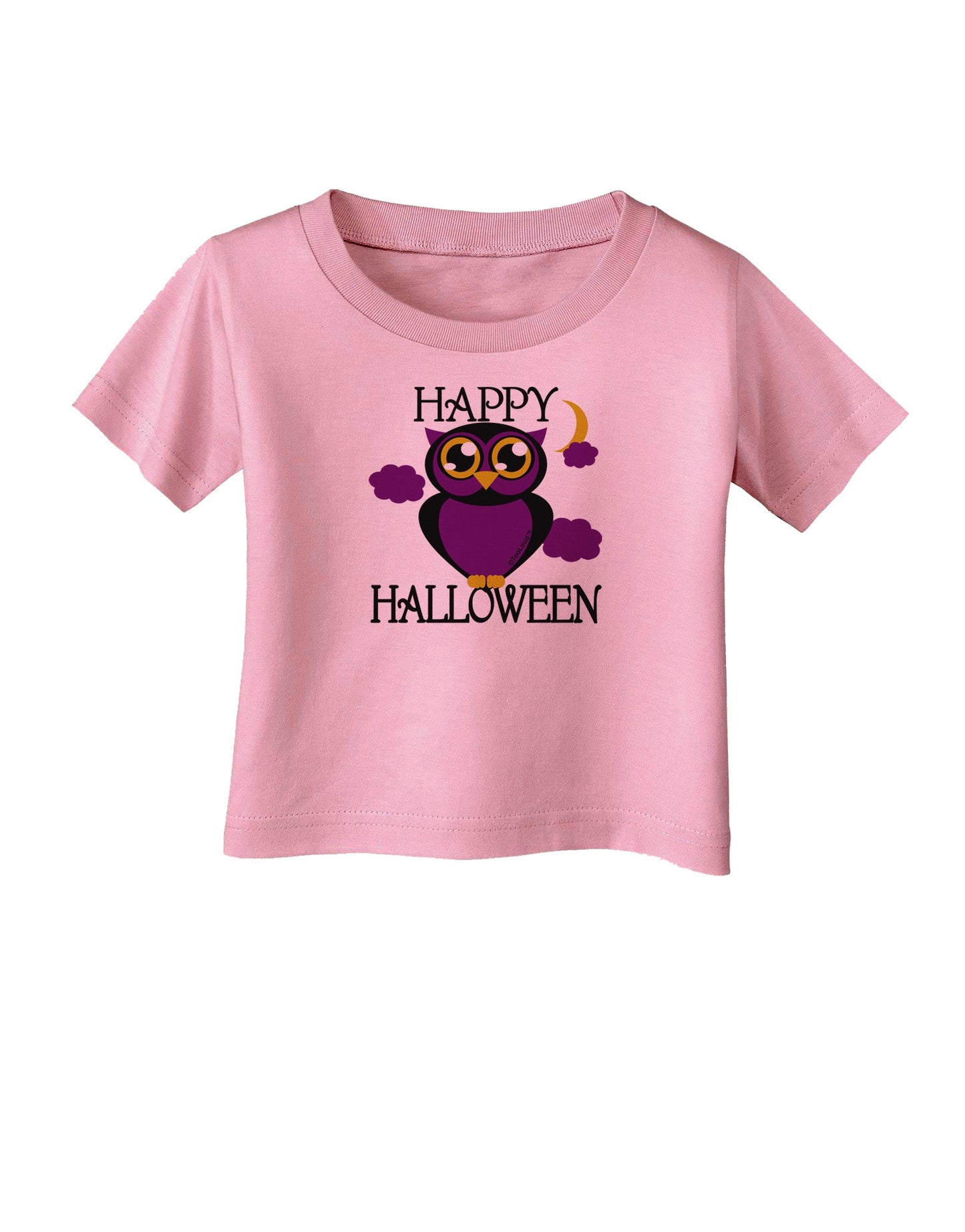 Owl Purple Text Infant T-Shirt-Infant T-Shirt-TooLoud-Candy-Pink-06-Months-Davson Sales