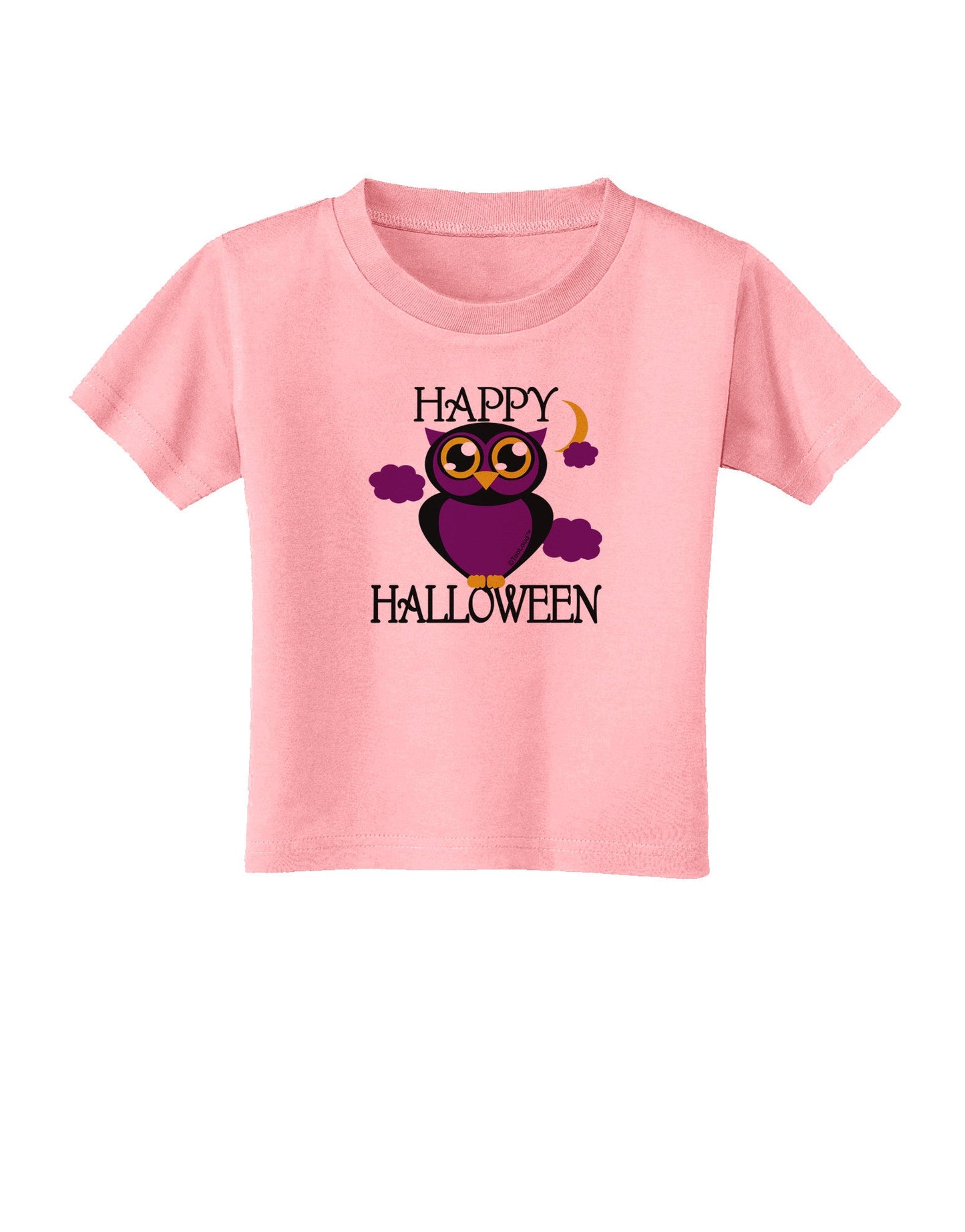 Owl Purple Text Toddler T-Shirt-Toddler T-Shirt-TooLoud-Candy-Pink-2T-Davson Sales