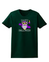 Owl Purple Text Womens Dark T-Shirt-TooLoud-Forest-Green-Small-Davson Sales