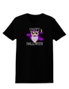 Owl Purple Text Womens Dark T-Shirt-TooLoud-Black-X-Small-Davson Sales