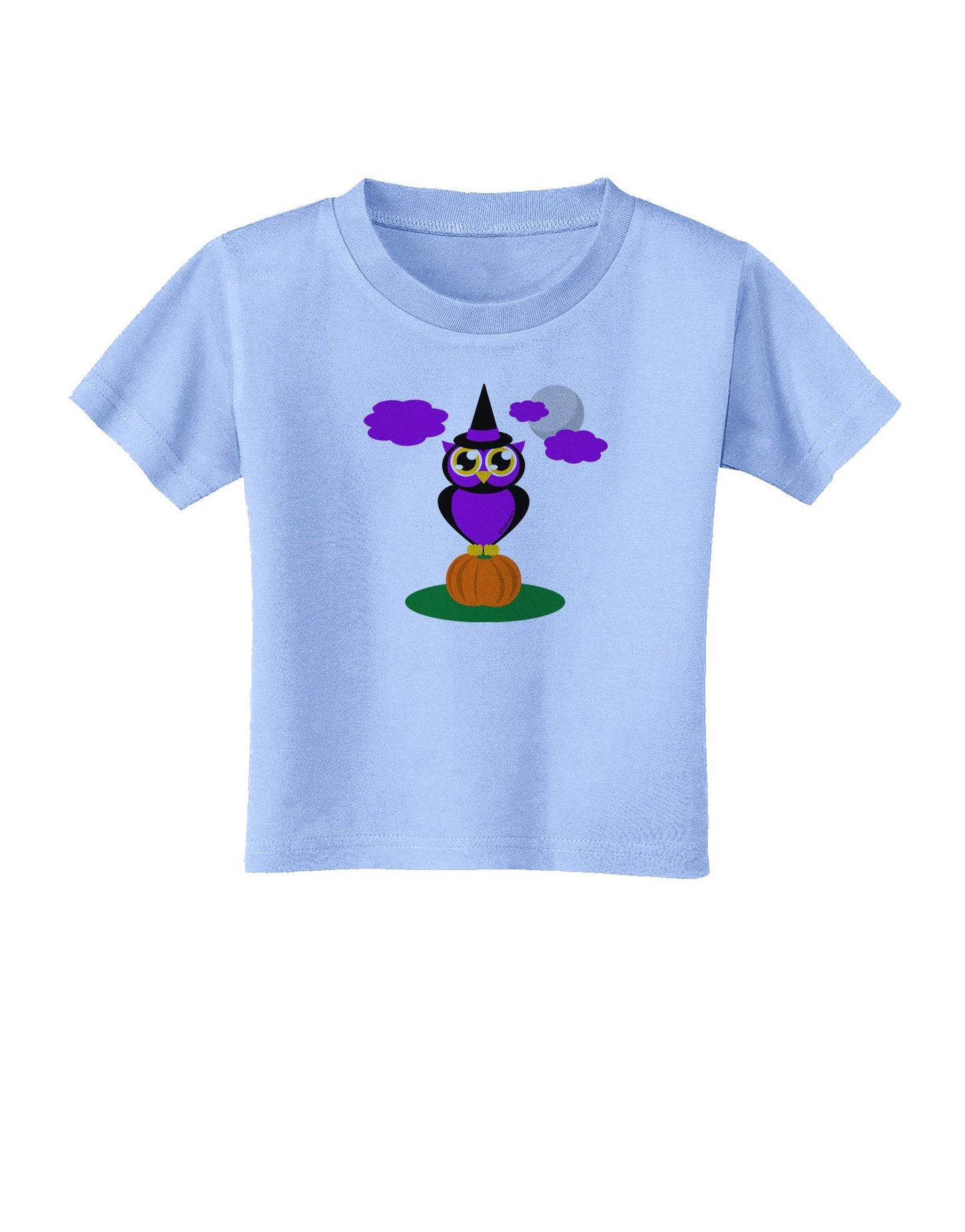 Owl Purple Toddler T-Shirt-Toddler T-Shirt-TooLoud-Aquatic-Blue-2T-Davson Sales