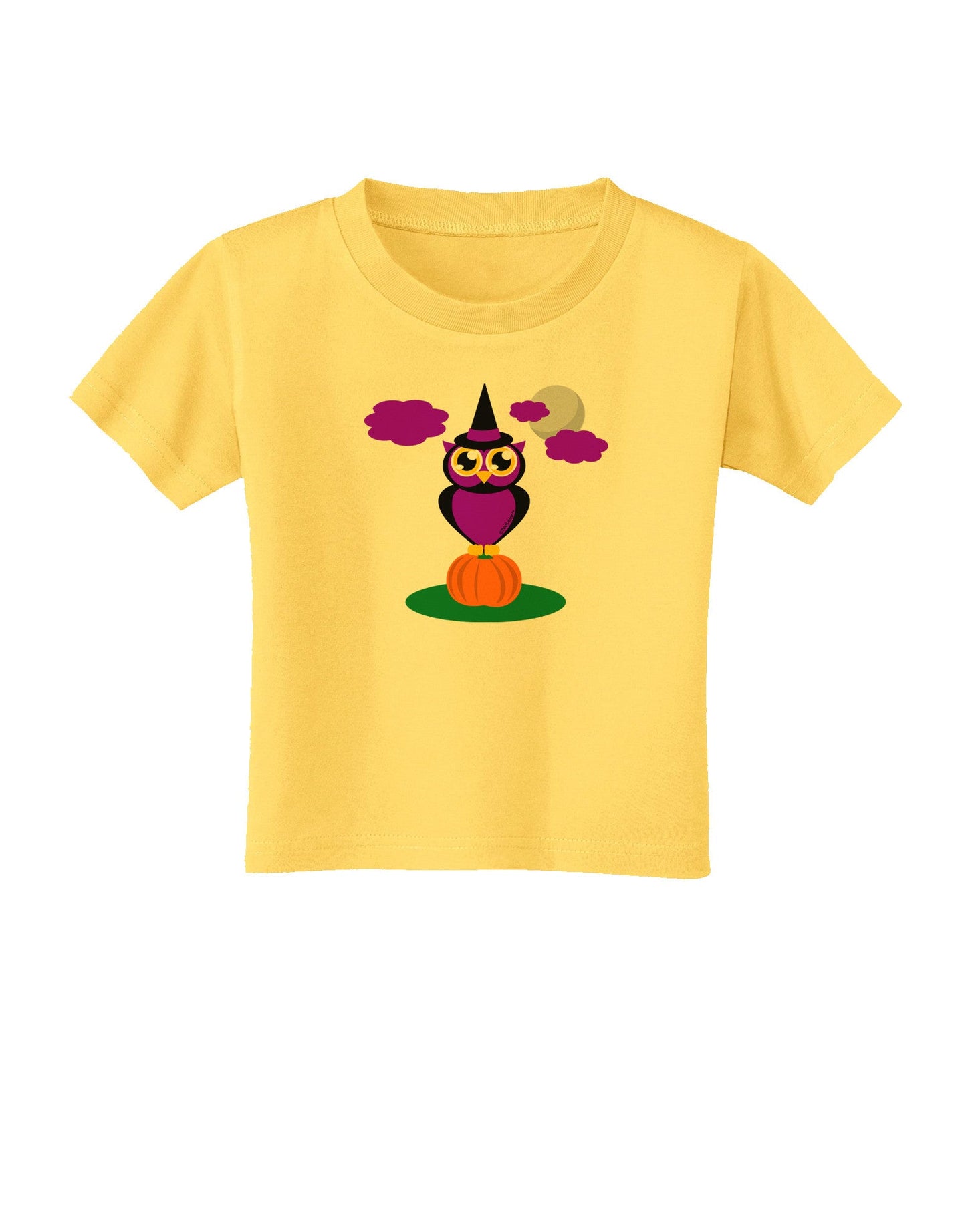 Owl Purple Toddler T-Shirt-Toddler T-Shirt-TooLoud-Yellow-2T-Davson Sales