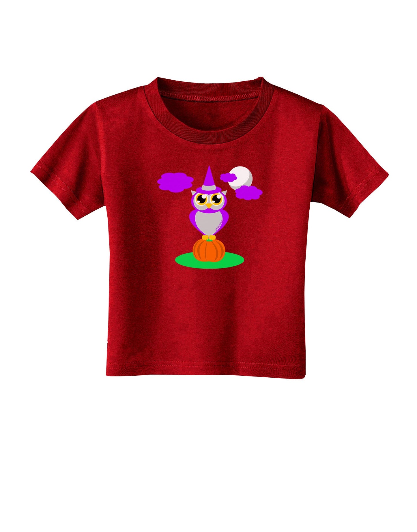 Owl Purple Toddler T-Shirt Dark-Toddler T-Shirt-TooLoud-Red-2T-Davson Sales