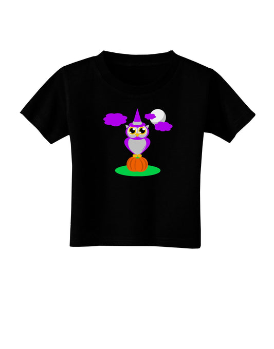 Owl Purple Toddler T-Shirt Dark-Toddler T-Shirt-TooLoud-Black-2T-Davson Sales