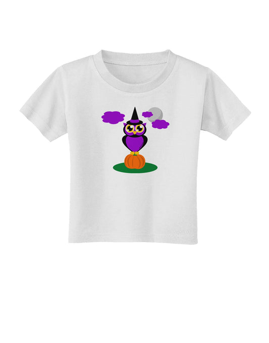 Owl Purple Toddler T-Shirt-Toddler T-Shirt-TooLoud-White-2T-Davson Sales