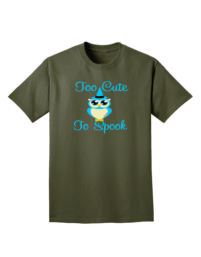 Owl Too Cute Blue Adult Dark T-Shirt-Mens T-Shirt-TooLoud-Military-Green-Small-Davson Sales