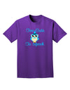 Owl Too Cute Blue Adult Dark T-Shirt-Mens T-Shirt-TooLoud-Purple-Small-Davson Sales