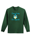 Owl Too Cute Blue Adult Long Sleeve Dark T-Shirt-TooLoud-Dark-Green-Small-Davson Sales