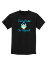 Owl Too Cute Blue Childrens Dark T-Shirt-Childrens T-Shirt-TooLoud-Black-X-Small-Davson Sales