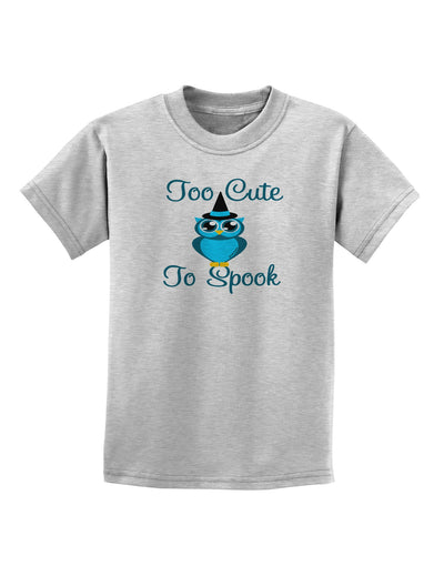 Owl Too Cute Blue Childrens T-Shirt-Childrens T-Shirt-TooLoud-AshGray-X-Small-Davson Sales