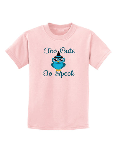 Owl Too Cute Blue Childrens T-Shirt-Childrens T-Shirt-TooLoud-PalePink-X-Small-Davson Sales