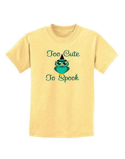 Owl Too Cute Blue Childrens T-Shirt-Childrens T-Shirt-TooLoud-Daffodil-Yellow-X-Small-Davson Sales