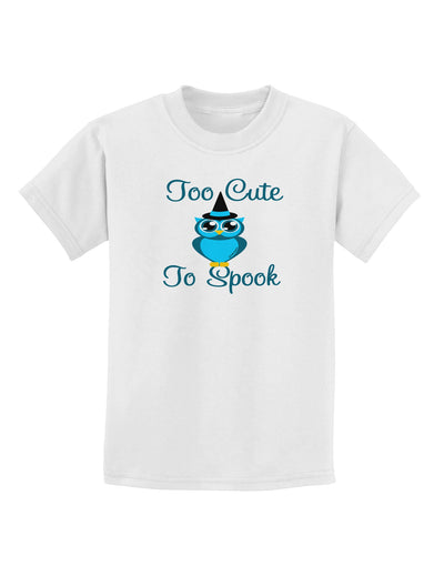 Owl Too Cute Blue Childrens T-Shirt-Childrens T-Shirt-TooLoud-White-X-Small-Davson Sales