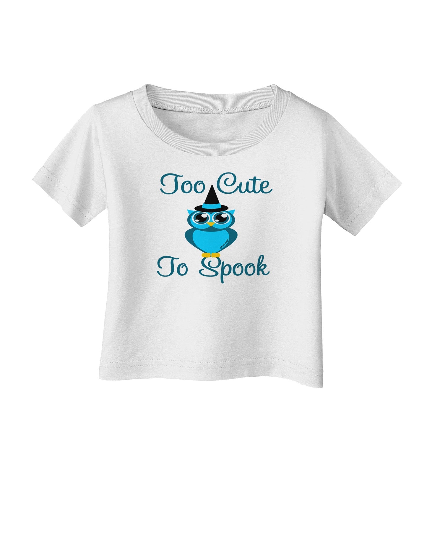 Owl Too Cute Blue Infant T-Shirt-Infant T-Shirt-TooLoud-White-06-Months-Davson Sales