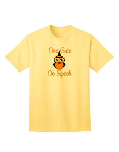 Owl Too Cute Orange Adult T-Shirt-Mens T-Shirt-TooLoud-Yellow-Small-Davson Sales