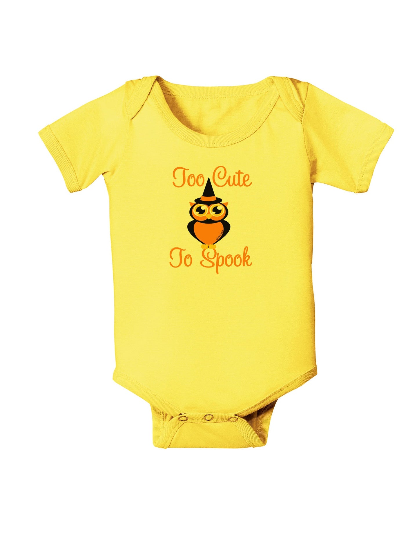 Owl Too Cute Orange Baby Romper Bodysuit-Baby Romper-TooLoud-Yellow-06-Months-Davson Sales