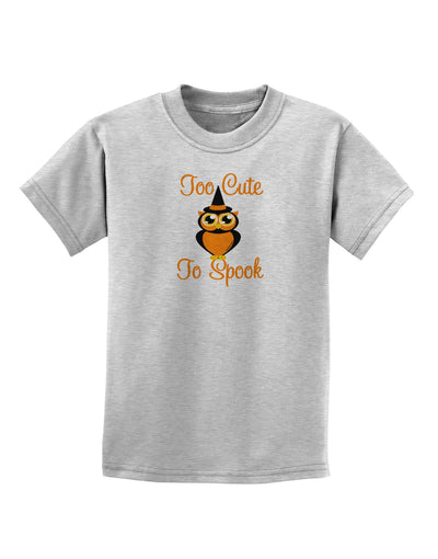 Owl Too Cute Orange Childrens T-Shirt-Childrens T-Shirt-TooLoud-AshGray-X-Small-Davson Sales