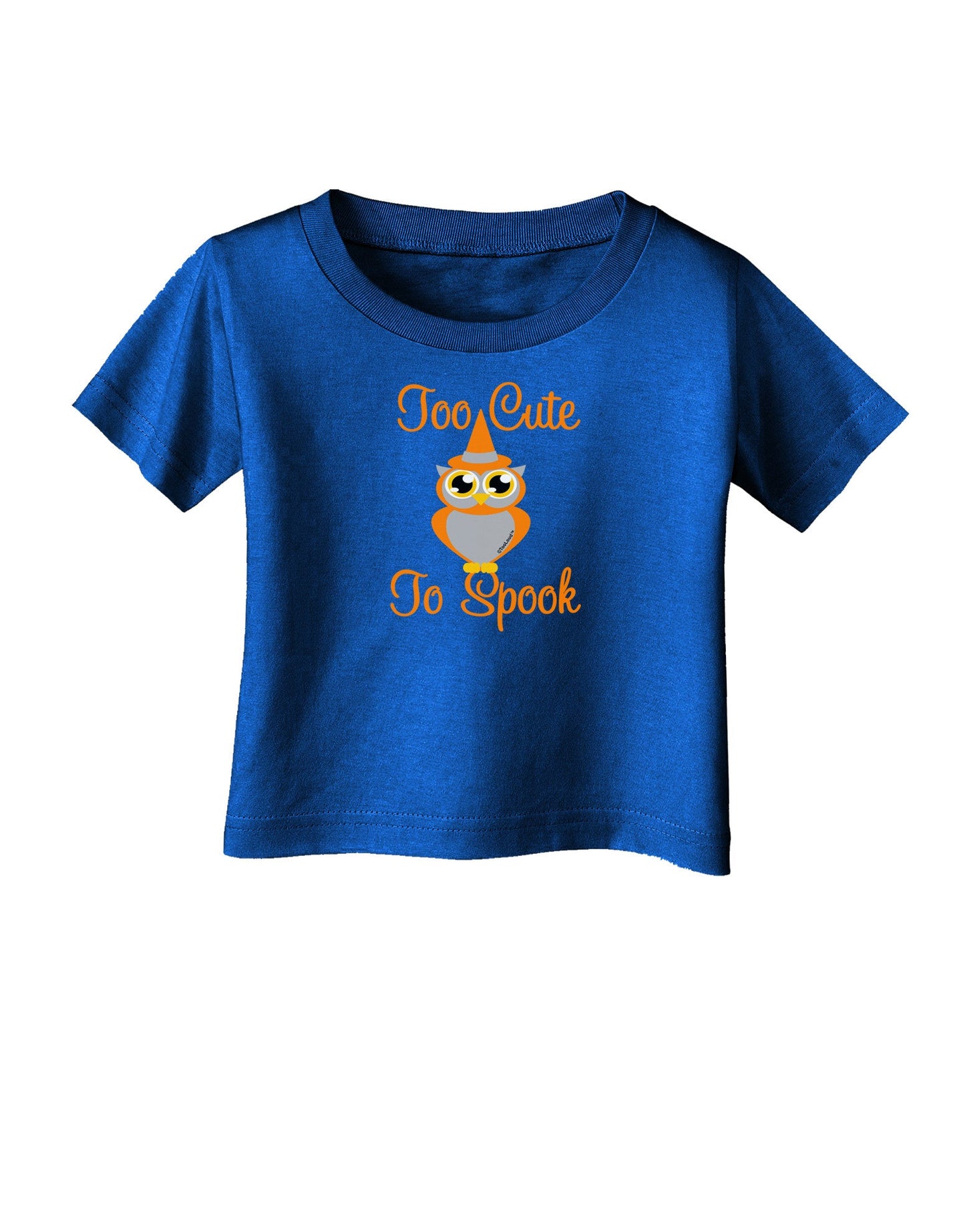 Owl Too Cute Orange Infant T-Shirt Dark-Infant T-Shirt-TooLoud-Royal-Blue-06-Months-Davson Sales