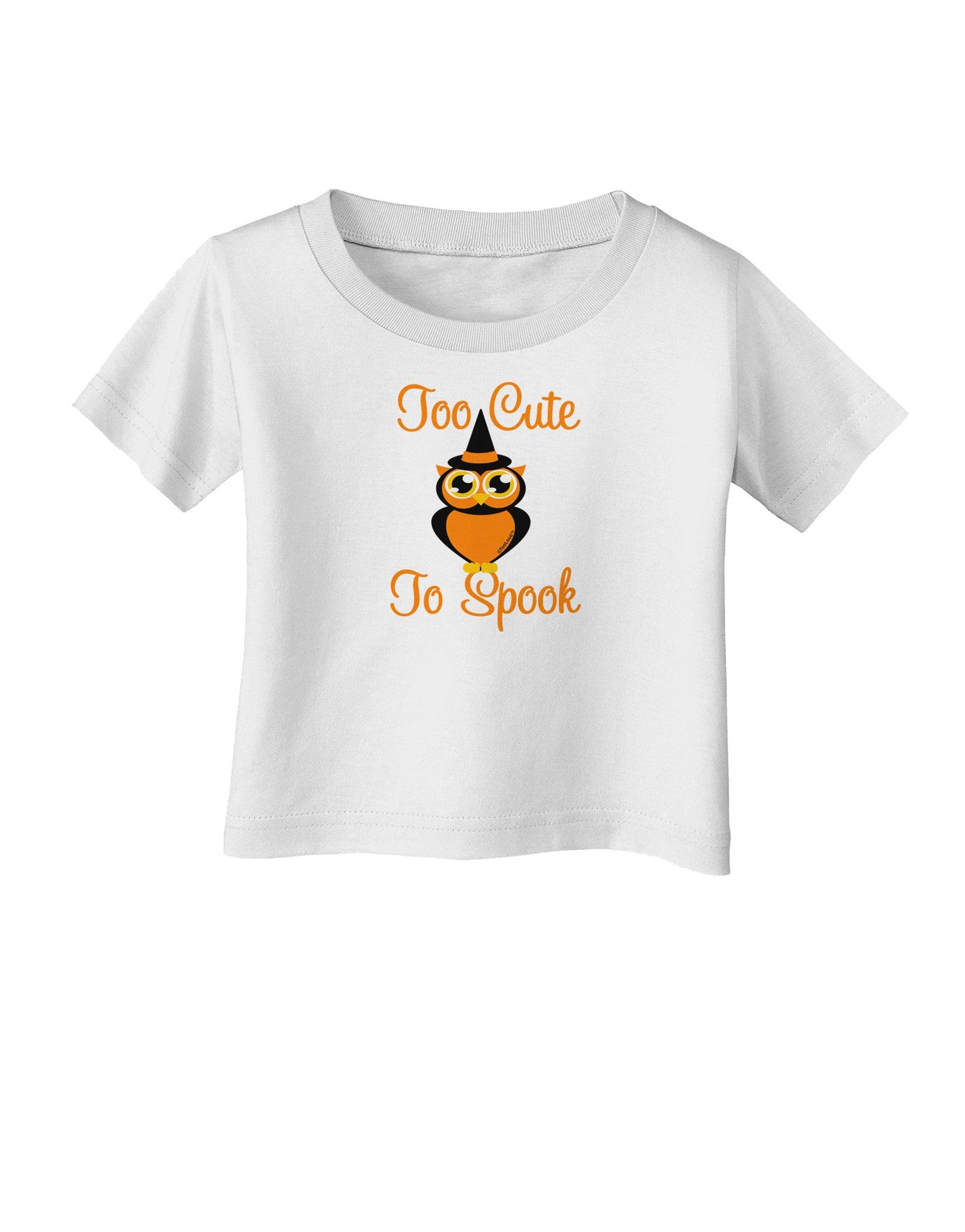 Owl Too Cute Orange Infant T-Shirt-Infant T-Shirt-TooLoud-White-06-Months-Davson Sales
