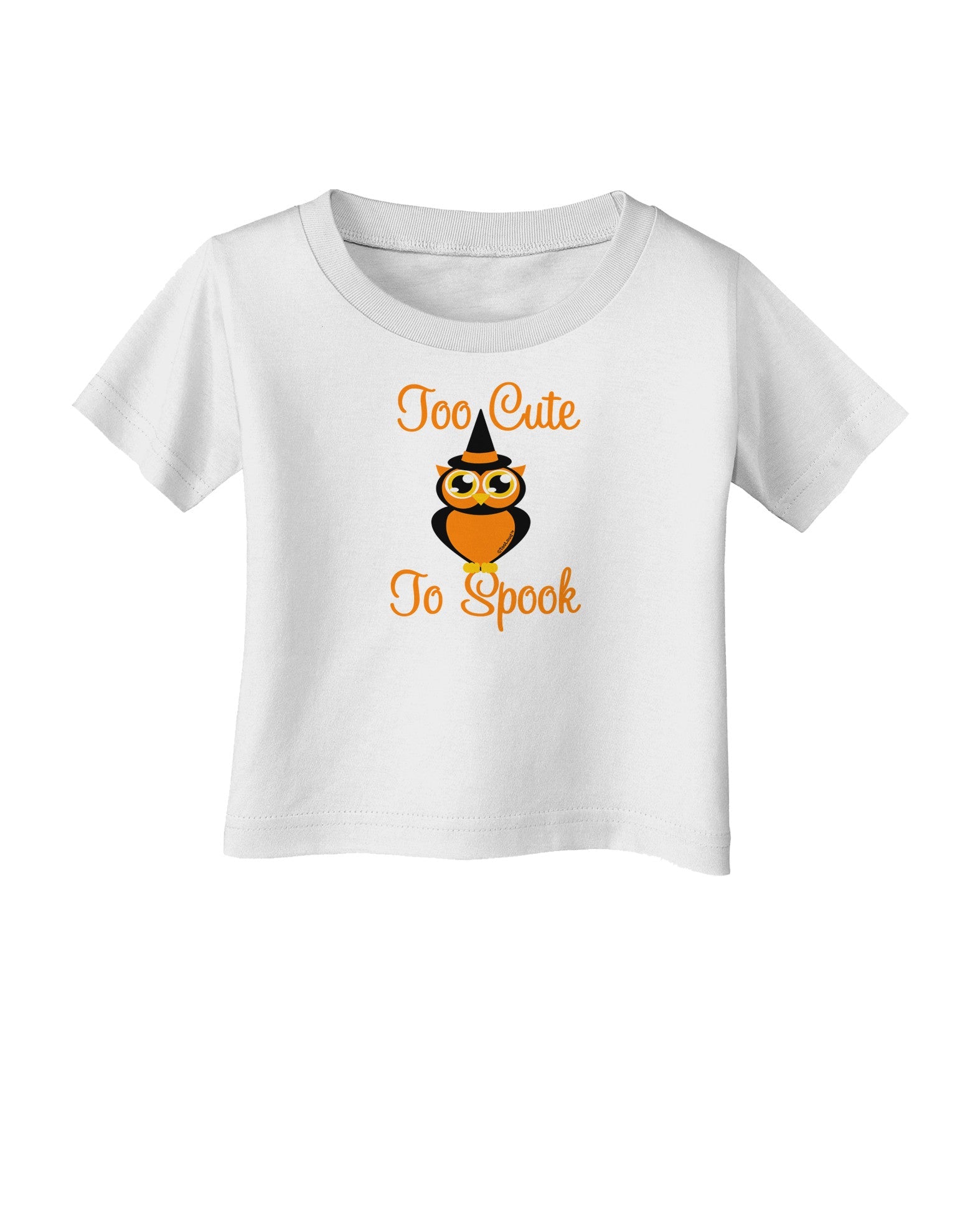 Owl Too Cute Orange Infant T-Shirt-Infant T-Shirt-TooLoud-White-06-Months-Davson Sales