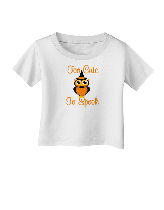 Owl Too Cute Orange Infant T-Shirt-Infant T-Shirt-TooLoud-White-06-Months-Davson Sales