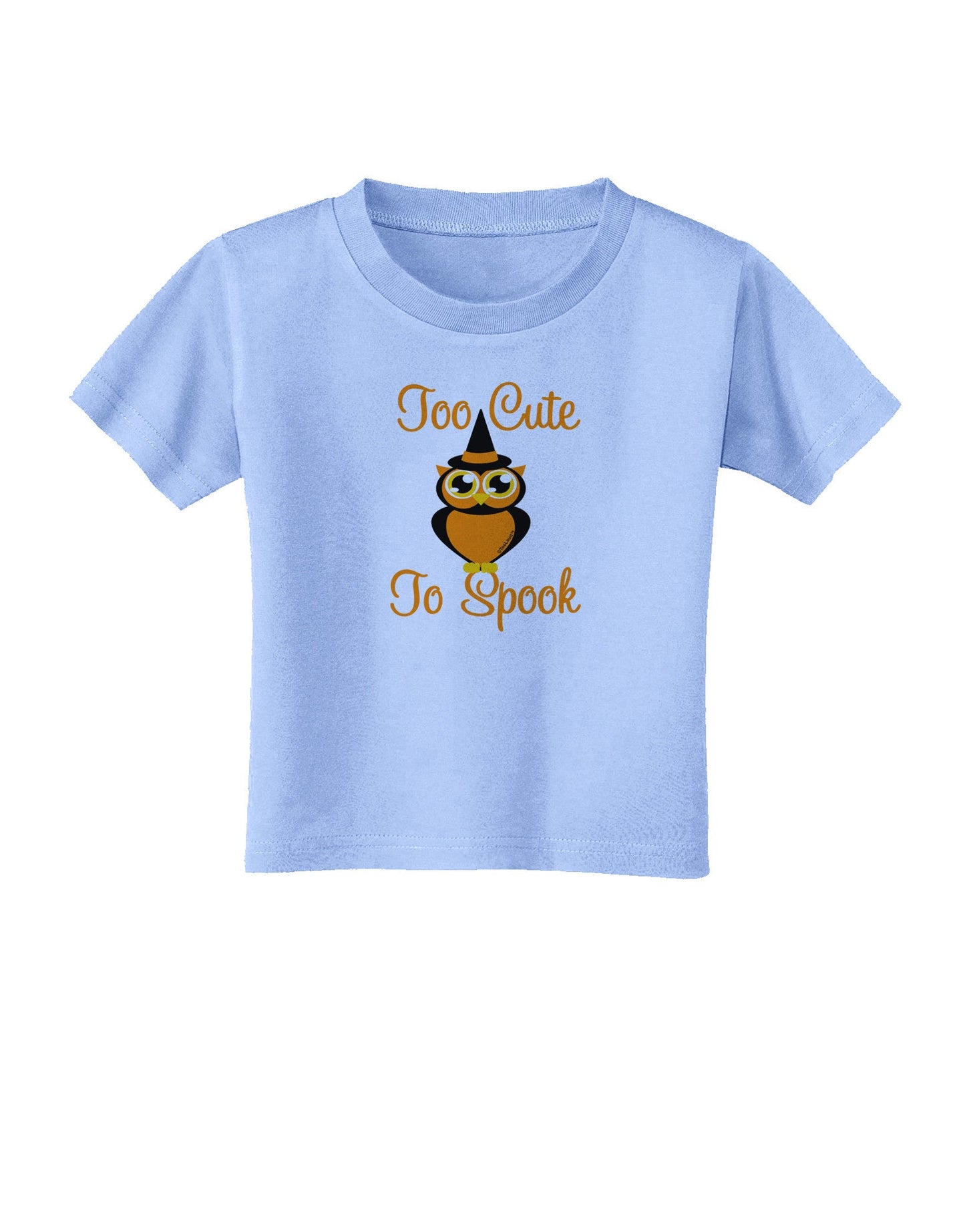 Owl Too Cute Orange Toddler T-Shirt-Toddler T-Shirt-TooLoud-Aquatic-Blue-2T-Davson Sales