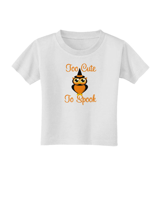 Owl Too Cute Orange Toddler T-Shirt-Toddler T-Shirt-TooLoud-White-2T-Davson Sales