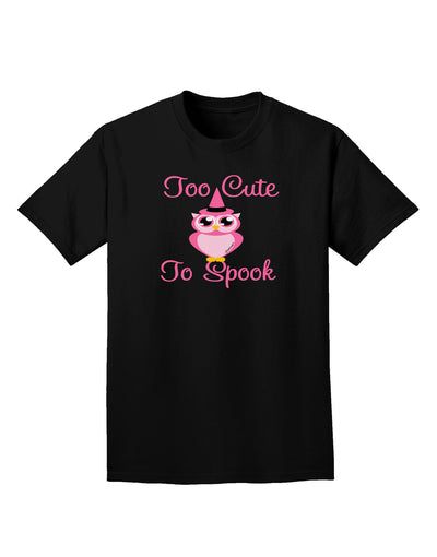 Owl Too Cute Pink Adult Dark T-Shirt-Mens T-Shirt-TooLoud-Black-Small-Davson Sales