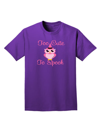 Owl Too Cute Pink Adult Dark T-Shirt-Mens T-Shirt-TooLoud-Purple-Small-Davson Sales