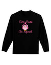 Owl Too Cute Pink Adult Long Sleeve Dark T-Shirt-TooLoud-Black-Small-Davson Sales