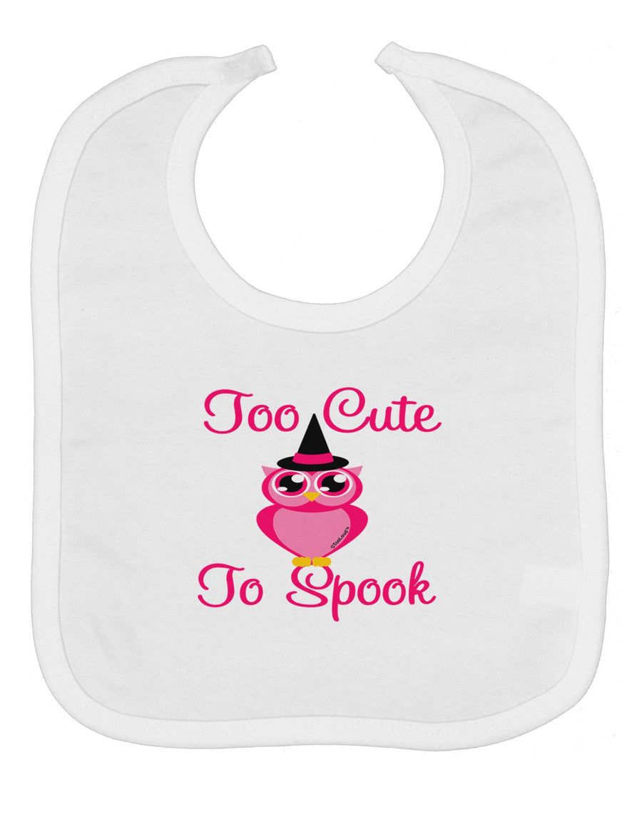 Owl Too Cute Pink Baby Bib