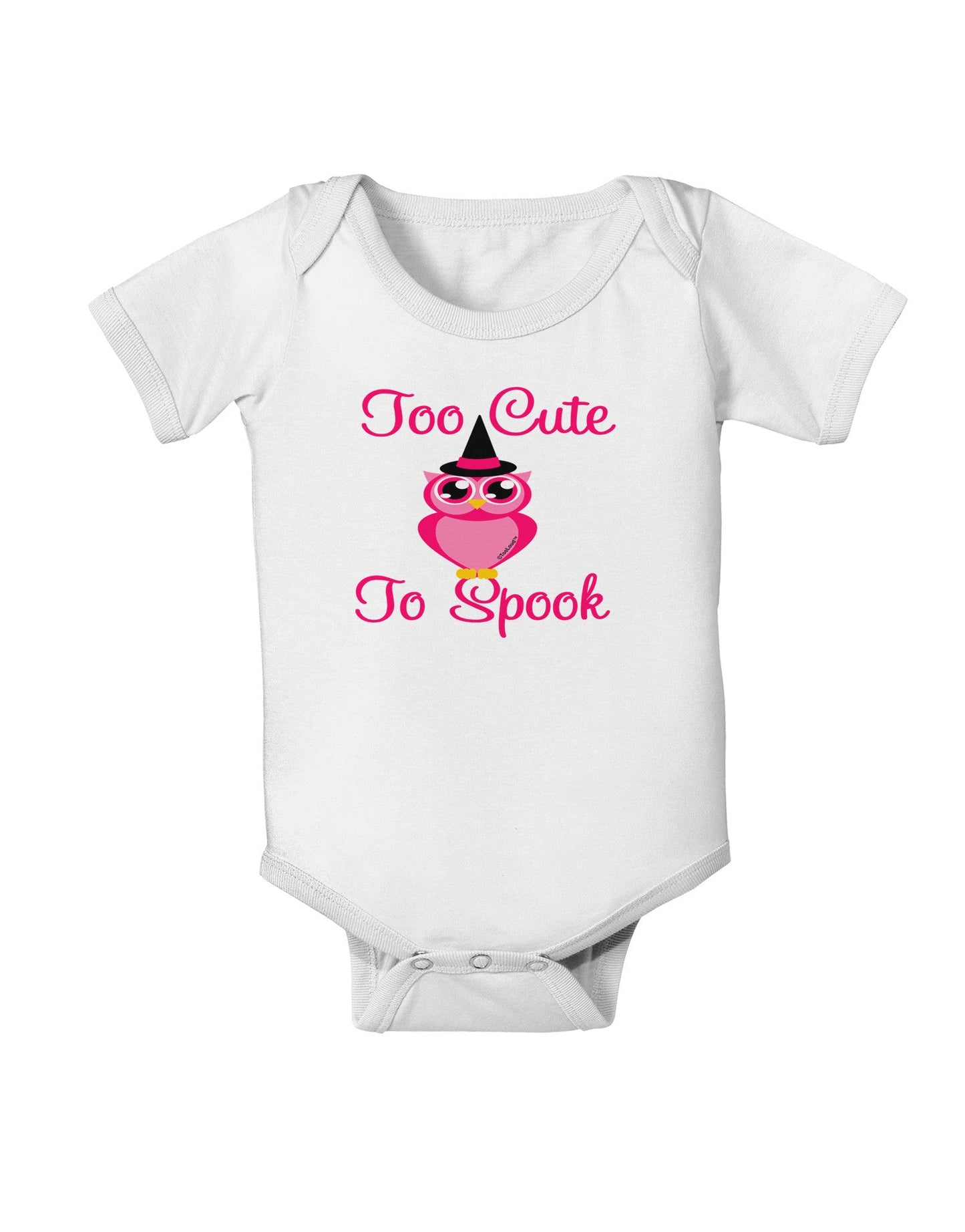 Owl Too Cute Pink Baby Romper Bodysuit-Baby Romper-TooLoud-White-06-Months-Davson Sales