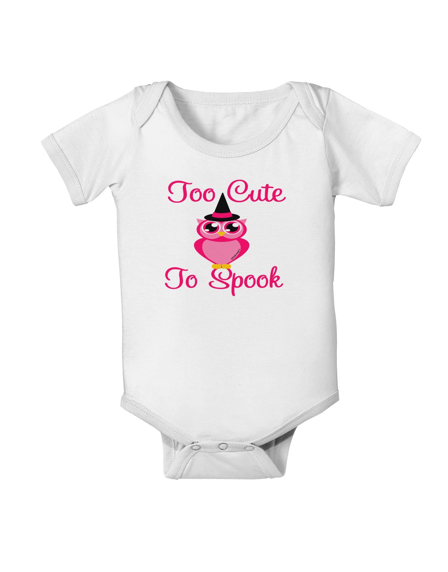 Owl Too Cute Pink Baby Romper Bodysuit-Baby Romper-TooLoud-White-06-Months-Davson Sales