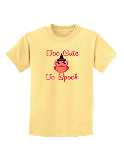 Owl Too Cute Pink Childrens T-Shirt-Childrens T-Shirt-TooLoud-Daffodil-Yellow-X-Small-Davson Sales