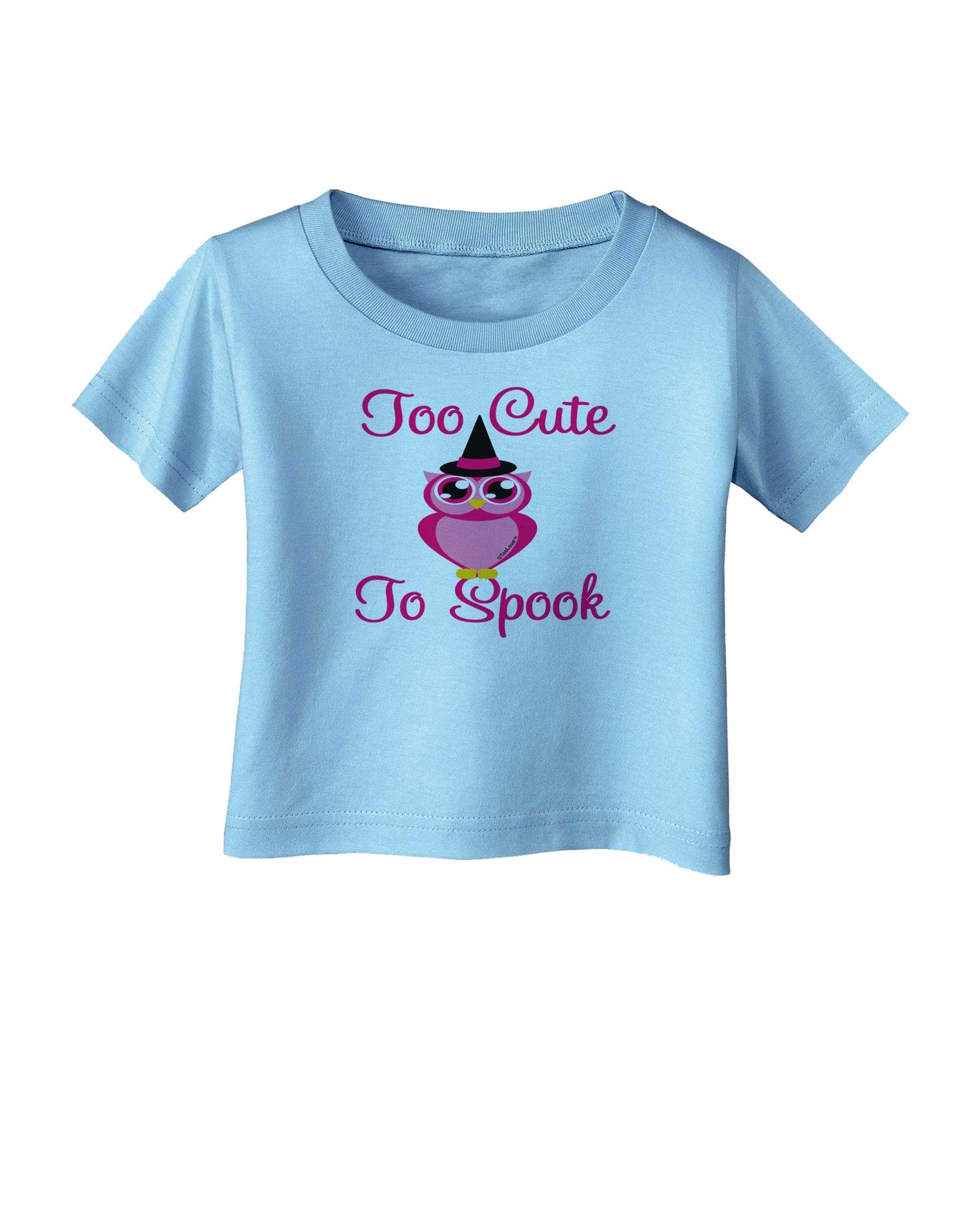 Owl Too Cute Pink Infant T-Shirt-Infant T-Shirt-TooLoud-Aquatic-Blue-06-Months-Davson Sales