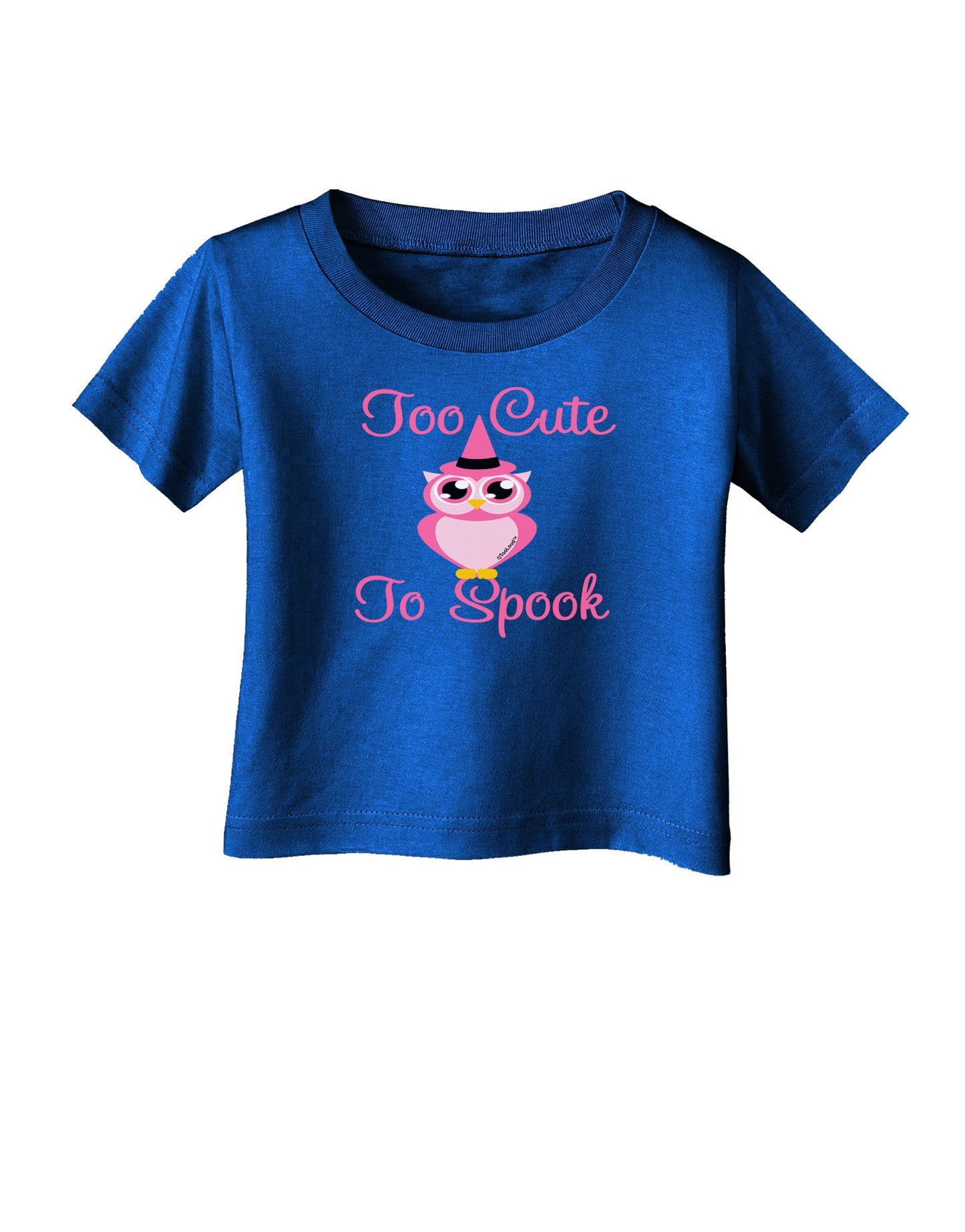 Owl Too Cute Pink Infant T-Shirt Dark-Infant T-Shirt-TooLoud-Royal-Blue-06-Months-Davson Sales